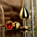MizzZee - Gold Plated Diamond Anal Butt Plug (Small Size)