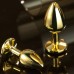 MizzZee - Gold Plated Diamond Anal Butt Plug (Small Size)