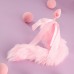 MizzZee - Silicone Fox Tail Anal Plug SM (Pink)