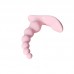 MizzZee - Heart-Shaped Beaded Anal Plug (Support APP Mini Programs - Chargeable)