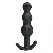 Pretty Love - Sidney Vibrating Anal Bead Massager (Chargeable - Black)
