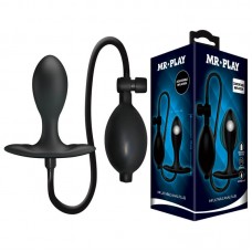 MR PLAY - Inflatable Anal Plug (Black)