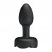 Pretty Love - Olman RGB Light Vibrating Anal Plug (Chargeable - Black)