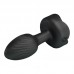 Pretty Love - Olman RGB Light Vibrating Anal Plug (Chargeable - Black)