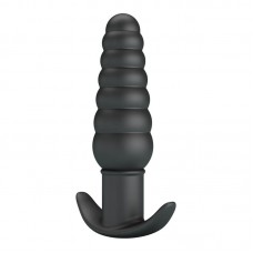 Pretty Love - Aeolis Vibrating Anal Plug Massager (Battery - Black)