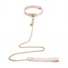 MizzZee - Snake Print Bell Leash Collar SM