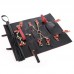 MizzZee - Black Red Leather Roll-Up Bondage BDSM Kit