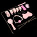 MizzZee - SM Bondage Double Sided 11 Pieces Set (Pink White - Bone Edition)