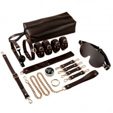 MizzZee - Calfskin Premium Leather BDSM Bondage Set (11 Pieces Set)