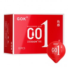 GOK - Hyaluronic Acid Ultra Moisturizing Warming 001 Con dom (10Pcs) GOK - Hyaluronic Acid Ultra Moisturizing Warming 001 Con dom (10Pcs)