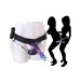 BAILE - Multi-speed Vibrating Lesbian Wearable Dual-Dildo Strap ons (L:17cm - D:4cm)