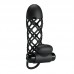 PRETTY LOVE - Fierce Men Vibrating Penis Sleeve With Ball Strap (L:13.5cm - D:3.6cm)