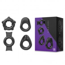 PLEASE ME - Delay Cock Rings (Full Set 4 Pieces - Set B)