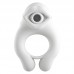 MizzZee - Interactive Suction Vibration Cock Ring (Chargeable - White)