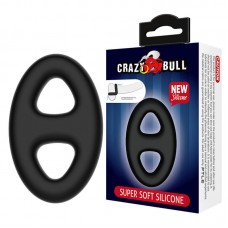 CRAZY BULL - Super Soft Silicon Male Double Loop Delay Cock Rings