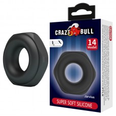 CRAZY BULL - Jarvius Super Soft Silicon Male Delay Cock Rings (Model 14)