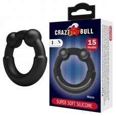 CRAZY BULL - Meco Super Soft Silicon Male Delay Cock Rings (Model 15)