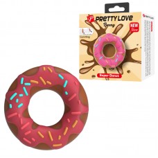 PRETTY LOVE - Choco Super Donut Cock Ring (Pink)