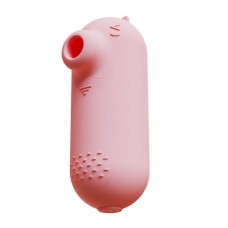 SECWELL - Little Pudding Pulse Suction Vibrating Egg (Battery - Pink)