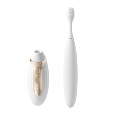 MizzZee - White Joylight Smart Dual Vibrator (Smart APP Model - Chargeable)