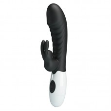 Pretty Love - Naughty Bunny Powerful Vibrating Massager Wand (Battery - Black)