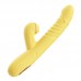 MizzZee - LoveJoy Rotating Beads Retractable Warming Suction Wand (Chargeable - Yellow)