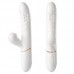 MizzZee - Yiyue Thrusting Suction Rotating Beads Vibrator Wand (Chargeable - White)