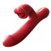 MizzZee - LipsJoy Automatic Thrusting Tongue Licking Vibrator (Chargeable - Red)