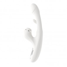 MizzZee - Swing Heating Slapping Tongue Vibration Wand (Chargeable - White)