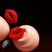 MizzZee - Wireless Lip-Shaped Nipple Clamp Massager (Chargeable - Red)