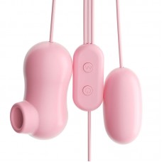 MizzZee - Twin Sucking Vibrating Eggs (USB Power Supply - Pink) MizzZee - Twin Sucking Vibrating Eggs (USB Power Supply - Pink)
