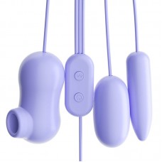 MizzZee - Triple Stimulation Suction Vibrating Eggs (USB Power Supply - Purple) MizzZee - Triple Stimulation Suction Vibrating Eggs (USB Power Supply - Purple)