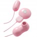 MizzZee - Remote Control Twin Sucking Vibrating Eggs (Chargeable - Pink)