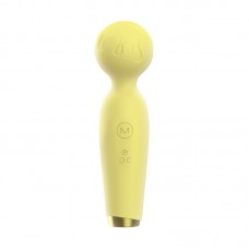 LILO - Mini Microphone AV Vibrator Wand (Chargeable - Yellow)