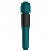 Harley - Dual-Headed AV LCD Screen Heating AV Vibrator Wand (Chargeable - Green)