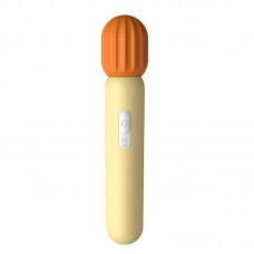CHUCHEN - Cactus Vibrator AV Wand (Chargeable - Yellow)