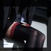 FEE ET MOI - Lace Glossy Waist Suspender Stockings (Red - Black)