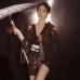 FEE ET MOI - Japanese Retro Sakura Kimono Set (Black)
