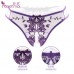 FEE ET MOI Sexy Transparent Lace Seethrough Underwear (Purple)