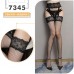 FEE ET MOI Sexy Lace Fishnet Stockings 7345 (Black)