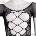 FEE ET MOI Sexy Seethrough Opened Body Stockings (Black)
