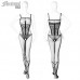 FEE ET MOI Fake Bundling Vest Hollow Body Stockings (Black)