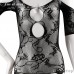 FEE ET MOI Sexy Seethrough Opened Body Stockings (Black)