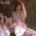 FEE ET MOI Sexy Bow Seethrough Mesh Wedding Dress (White)