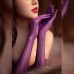 FEE ET MOI - Ultra-Thin Smooth Lace Trim Shiny Gloves (Purple) FEE ET MOI - Ultra-Thin Smooth Lace Trim Shiny Gloves (Purple)