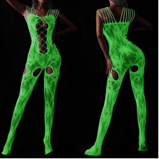 FEE ET MOI - Glow In The Dark Fishnet Bodystocking Dress (7481)
