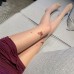 FEE ET MOI - Butterfly Print Open-Crotch Pantyhose (Skin Color)