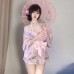 FEE ET MOI - Embroidered Floral Kimono (Pink)