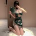 FEE ET MOI - Floral Velvet Cheongsam (Green) FEE ET MOI - Floral Velvet Cheongsam (Green)