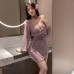 FEE ET MOI - Sexy Wife Deep V Kimono (Purple)